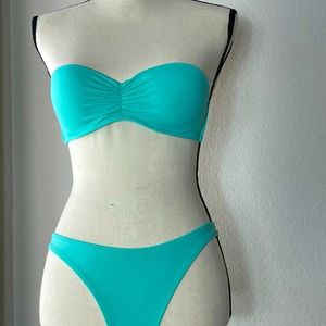 Victoria secret swimwear in aquamarine